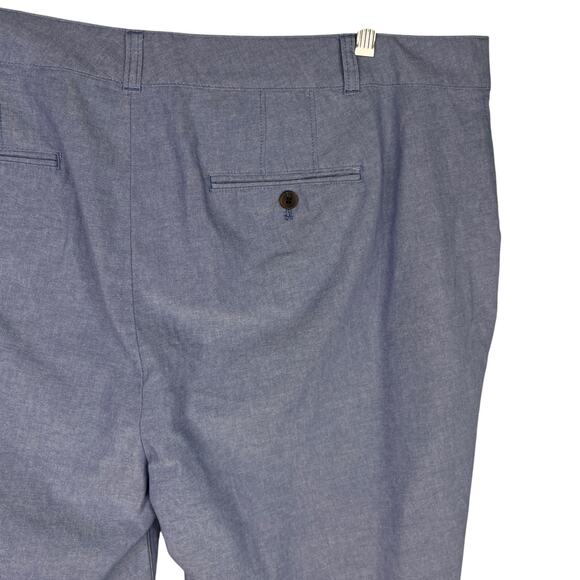 Talbots Plus Womens Pants 18W Light Blue Cotton Lightweight - Picture 5 of 11